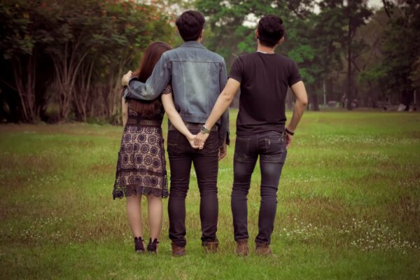 An image of a bigamous marriage.
