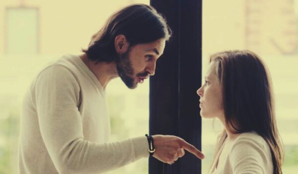 A couple arguing, each one not accepting their partner.