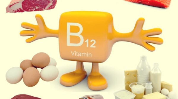 En figur som representerer vitamin B12.