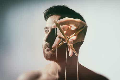 A person pulling the strings.
