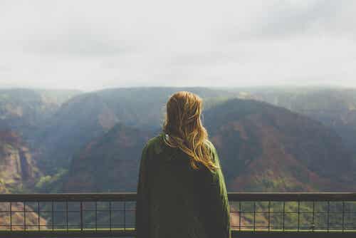 A woman enjoying the view.