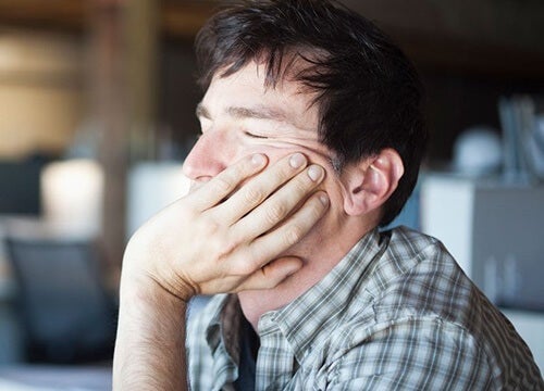 Vermoeide man