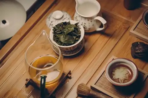Ingredients for a tea ceremony.