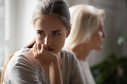 A frustrated woman.