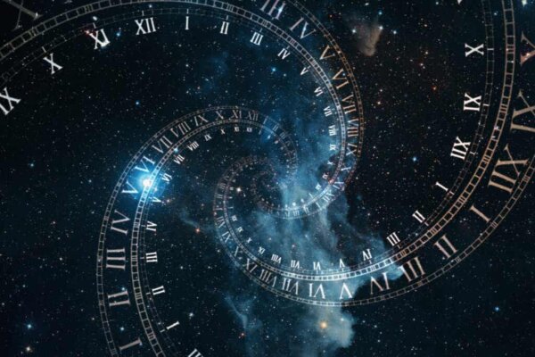An infinite spiral.