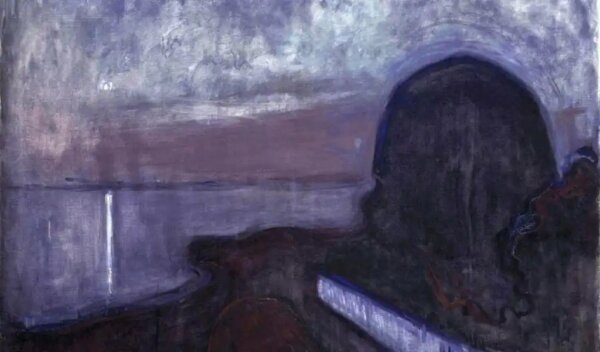 Een schilderij van Edvard Munch