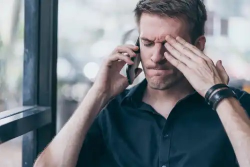 A man under stress.
