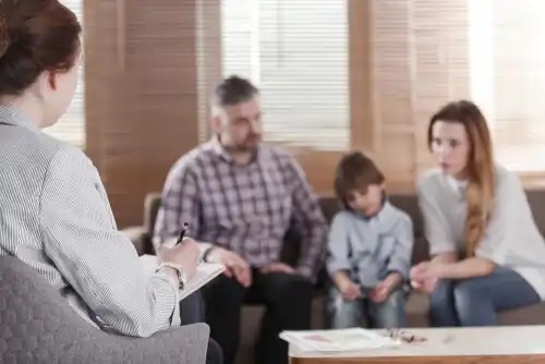 A family therapy session.