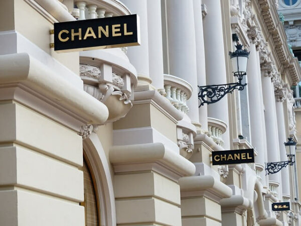 The House of Chanel signs.