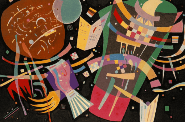 Wassily Kandinsky maalasi sävellyksen X vuonna 1939.