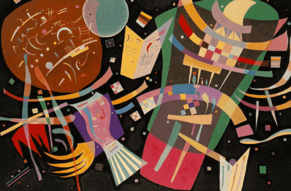 Abstract kunstwerk van Wassily Kandinsky