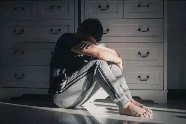 A distressed man.