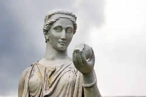A Greek statue.