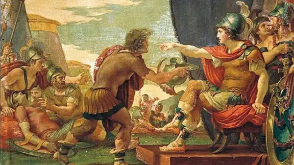 Alexander the Great and Diogenes.