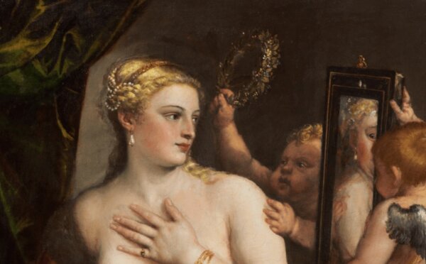 Titian's painting showing the Venus effect.